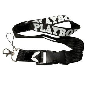 Universal Playboy Lanyard Keychain ID Badge Holder Quick Release Buckle